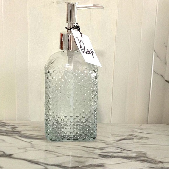 Pump Other - Hobnail Soap Pump clear glass